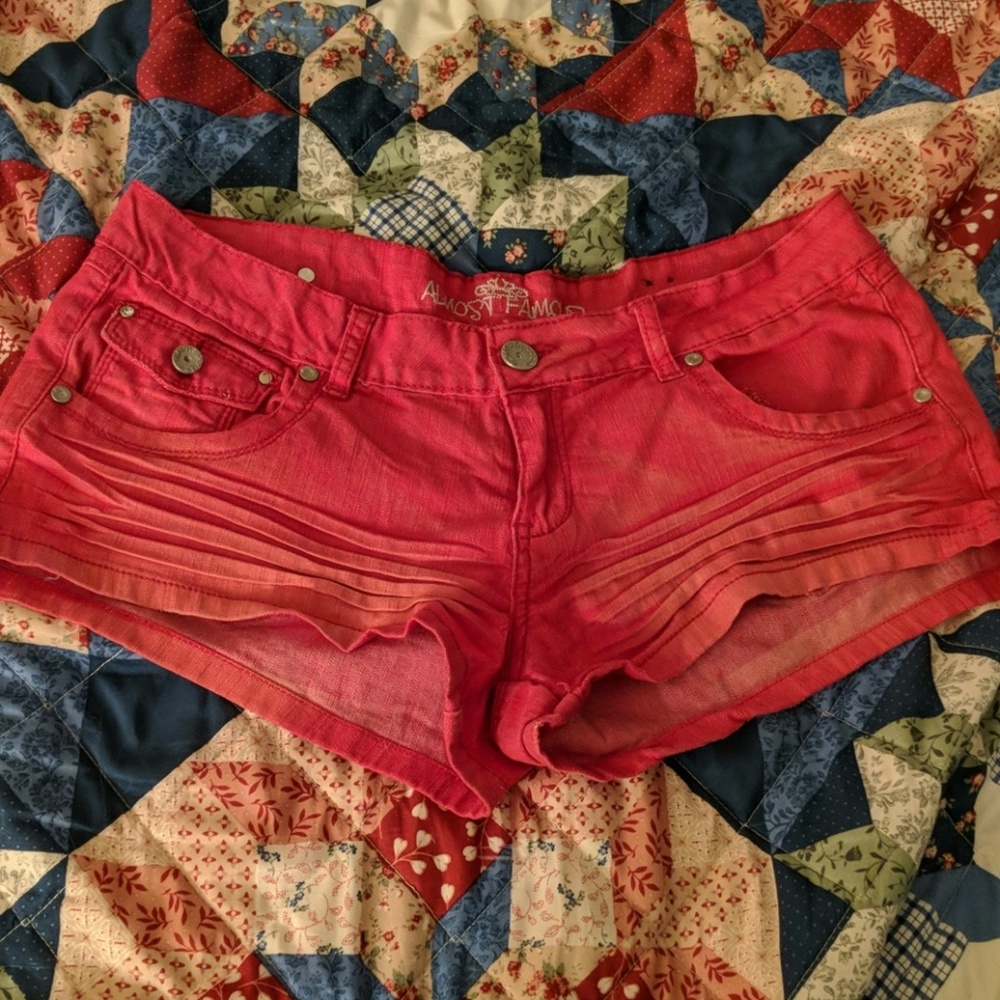 Red shorts